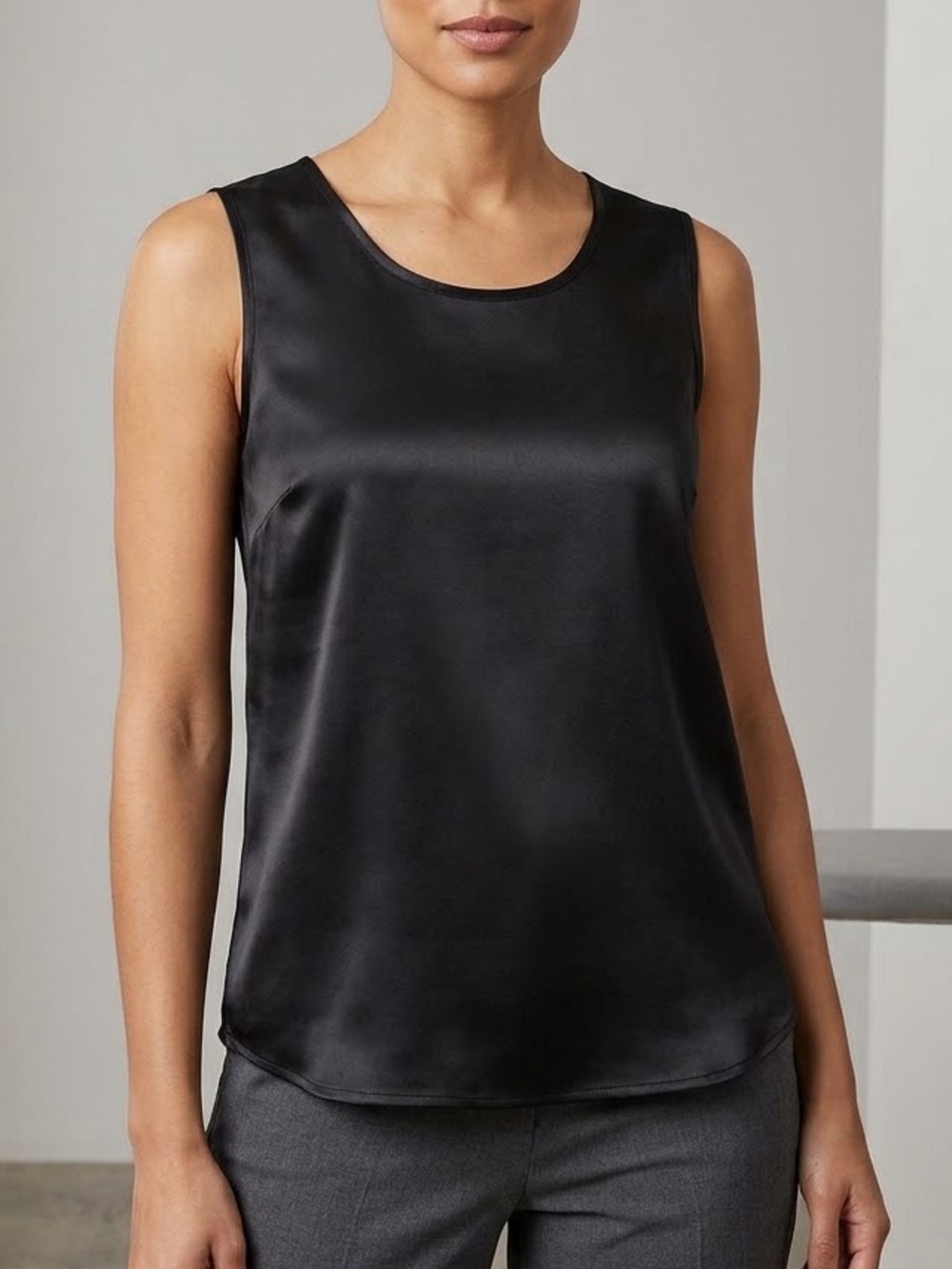 Vintage real 100% silk sleeveless top